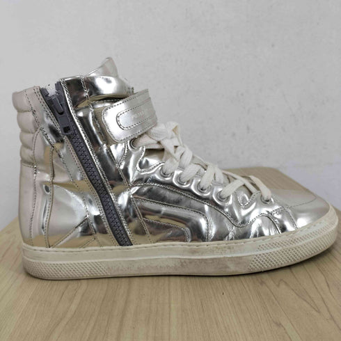 ピエールアルディ PIERRE HARDY メタリックハイカットスニーカー メンズ EUR:41