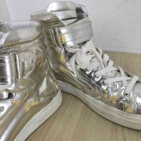 ピエールアルディ PIERRE HARDY メタリックハイカットスニーカー メンズ EUR:41