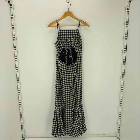 Rosary Moon Back Open Gingham Dress バック オープン ギンガム ドレス レディース Reguler
