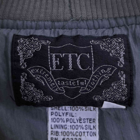 ETC シルク 中綿カーディガン ブルゾン メンズ import:XL