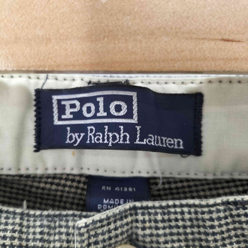 ポロバイラルフローレン Polo by RALPH LAUREN 千鳥格子2タックスラックス メンズ 34x30