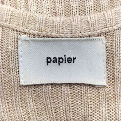 パピエ papier knit camisole レディース FREE