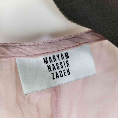 マリアムナッシアーザデー MARYAM NASSIR ZADEH シフォンカシュ―クルートップス レディース