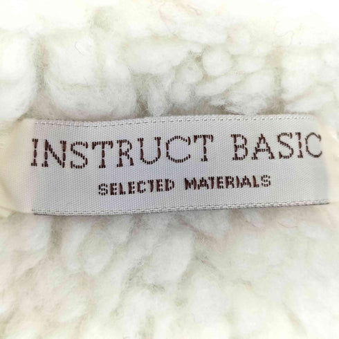 INSTRUCT BASIC 裏ボア ジップアップ ウールニットフーディ メンズ FREE