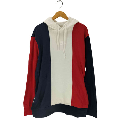 アメリカンイーグルアウトフィッターズ AMERICAN EAGLE OUTFITTERS USAプリント トリコロールカラーパーカー メンズ JPN:XL