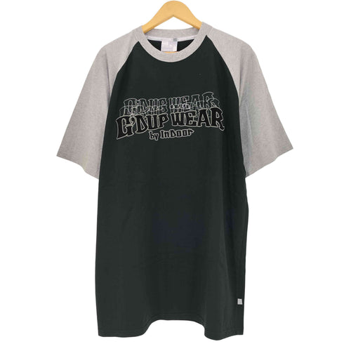 G'DUPWEAR オーバーサイズ ラグラン 刺繍ロゴ S/S Tシャツ メンズ 2XL