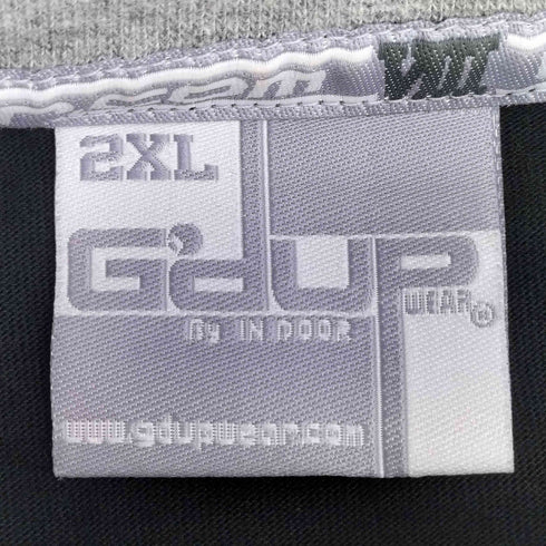 G'DUPWEAR オーバーサイズ ラグラン 刺繍ロゴ S/S Tシャツ メンズ 2XL