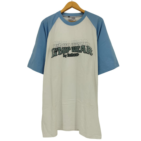 G'DUPWEAR オーバーサイズ ラグランロゴTシャツ メンズ 2XL
