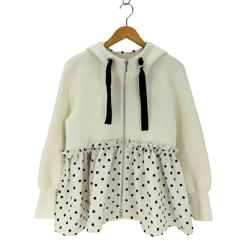 PICCIN PERLA 裾フロッキードットフードパーカー レディース JPN:M