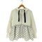 PICCIN PERLA 裾フロッキードットフードパーカー レディース JPN:M