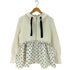 PICCIN PERLA 裾フロッキードットフードパーカー レディース JPN:M