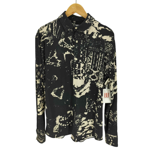ザラ ZARA ABSTRACT PRINT STRETCH SHIRT アブストラクト プリント ストレッチ シャツ メンズ import:S