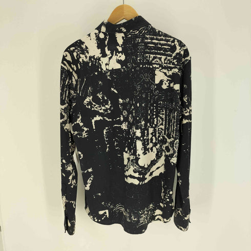 ザラ ZARA ABSTRACT PRINT STRETCH SHIRT アブストラクト プリント ストレッチ シャツ メンズ import:S