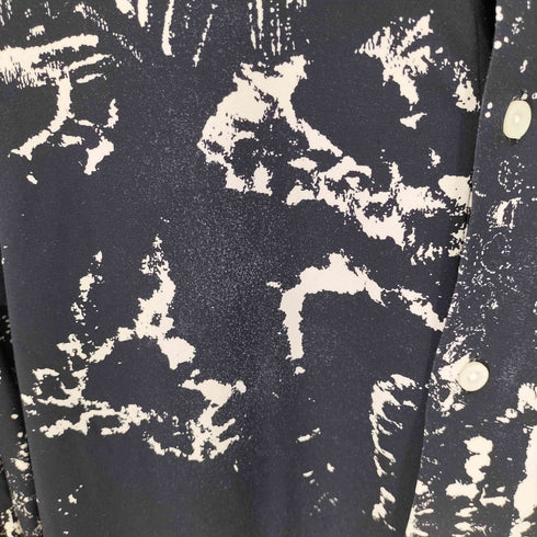 ザラ ZARA ABSTRACT PRINT STRETCH SHIRT アブストラクト プリント ストレッチ シャツ メンズ import:S