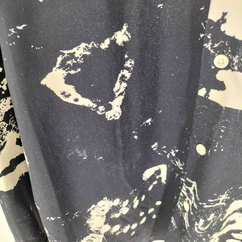 ザラ ZARA ABSTRACT PRINT STRETCH SHIRT アブストラクト プリント ストレッチ シャツ メンズ import:S