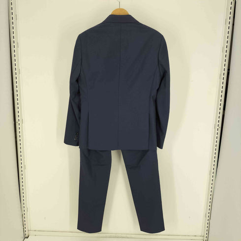 トミーヒルフィガー TOMMY HILFIGER 18AW ロゴ 装飾 ダブルブレスト テーラードジャケット ノータック スラックス スーツセットアップ メンズ 44