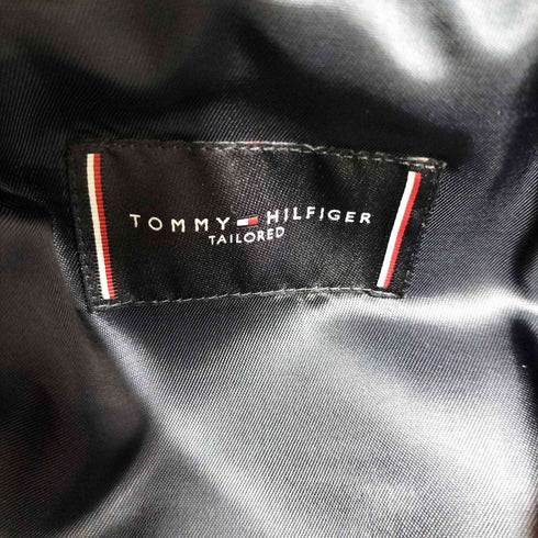 トミーヒルフィガー TOMMY HILFIGER 18AW ロゴ 装飾 ダブルブレスト テーラードジャケット ノータック スラックス スーツセットアップ メンズ 44