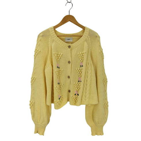 パピエ papier Camellia popcorn knit レディース FREE