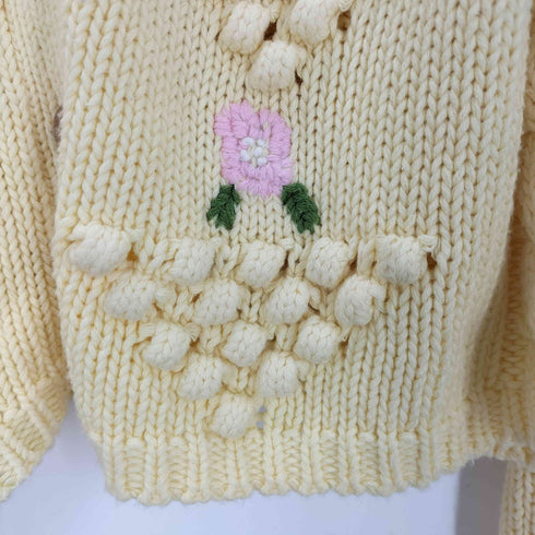 パピエ papier Camellia popcorn knit レディース FREE