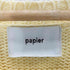 パピエ papier Camellia popcorn knit レディース FREE