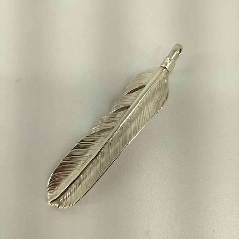 Taro Washimi L flight feather 01 L flight heart feather 01 opal 6×8 cup フェザーペンダント メンズ