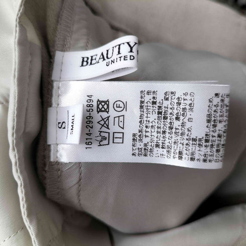 ビューティーアンドユースユナイテッドアローズ BEAUTY & YOUTH UNITED ARROWS 裏起毛バックゴムストレートパンツ レディース JPN:S