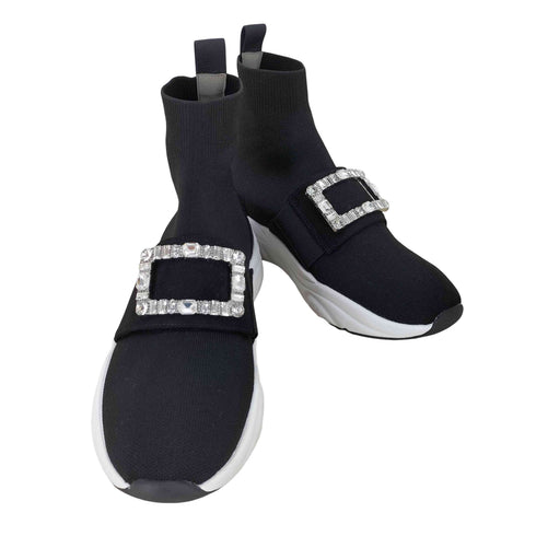 ダイアナ DIANA クリスタルバックル ニットソックススニーカー レディース JPN:24