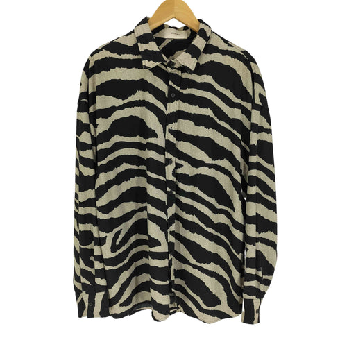 ウエストボーイ WEST BOY レオパード 総柄 レギュラーカラー ポリシャツ メンズ import:M