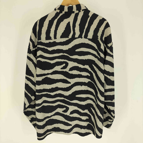 ウエストボーイ WEST BOY レオパード 総柄 レギュラーカラー ポリシャツ メンズ import:M