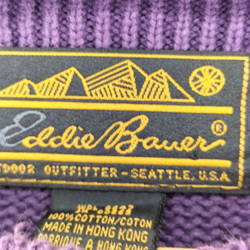 エディーバウアー Eddie Bauer 90S コットンニット メンズ import:L
