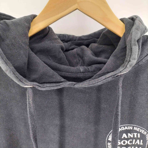 アンチソーシャルソーシャルクラブ ANTI SOCIAL SOCIAL CLUB USA製 両面 ロゴ プリント プルオーバーパーカー レディース import:L