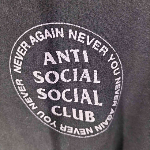 アンチソーシャルソーシャルクラブ ANTI SOCIAL SOCIAL CLUB USA製 両面 ロゴ プリント プルオーバーパーカー レディース import:L