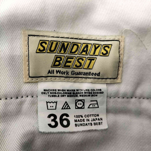 サンデイズベスト SUNDAYS BEST コットンチノパンツ メンズ 36