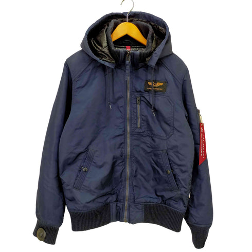 アルファインダストリーズ ALPHA INDUSTRIES HOODED RIB JACKET メンズ JPN:XL XL