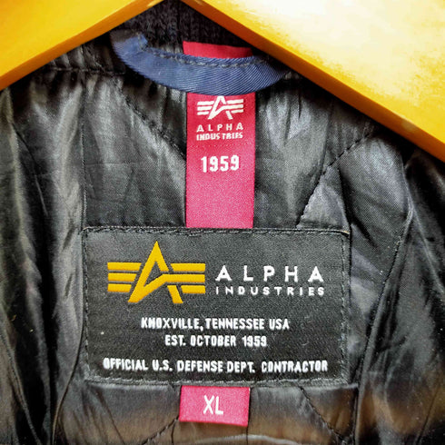 アルファインダストリーズ ALPHA INDUSTRIES HOODED RIB JACKET メンズ JPN:XL XL