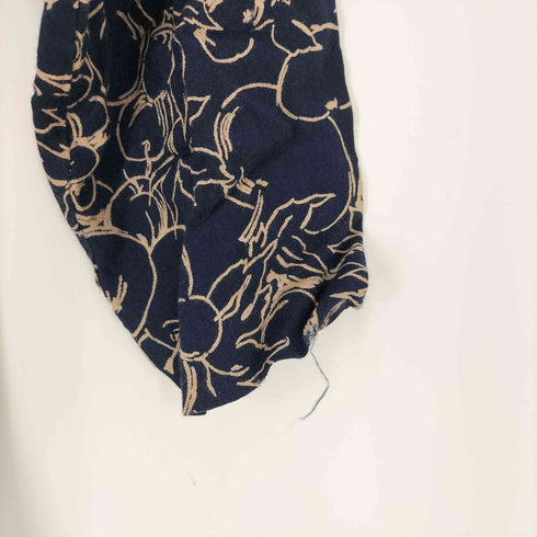 ANNI QUINCE USA製 L/S 総柄ワンピース レディース UK:12