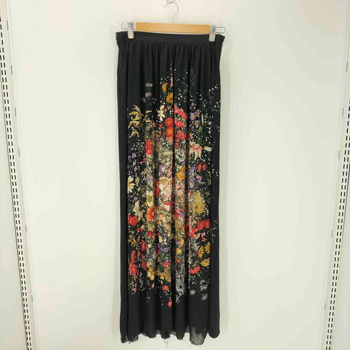 JERSEY 花柄 シースルーロングスカート レディース JPN:42