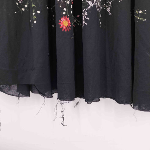 JERSEY 花柄 シースルーロングスカート レディース JPN:42