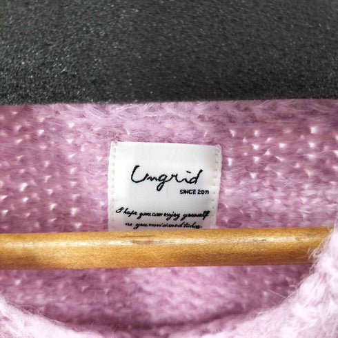 アングリッド Ungrid 23AW カラーモヘア混ルーズニット レディース FREE