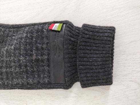 オロビアンコ Orobianco タッチパネル対応 レザーロゴ刻印 チェック手袋 メンズ