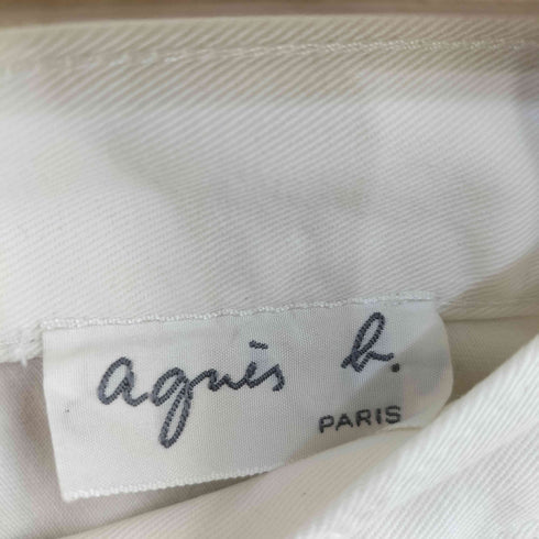 アニエスベー agnes b. フランス製 ホワイトパンツ メンズ 38