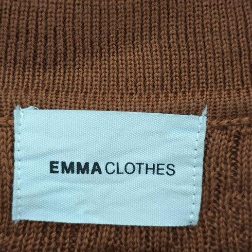 エマクローズ EMMA CLOTHES ジャガードスキッパールーズニットポロシャツ メンズ JPN:M