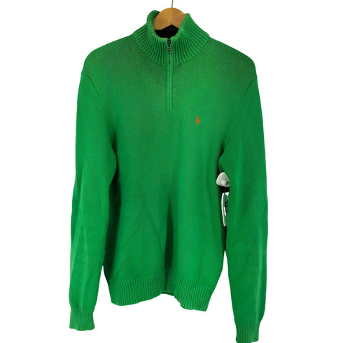 ポロバイラルフローレン Polo by RALPH LAUREN ハーフジップコットンニット メンズ import:S