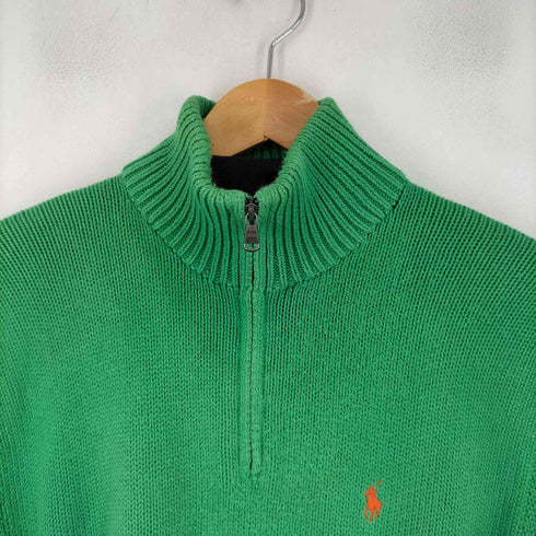 ポロバイラルフローレン Polo by RALPH LAUREN ハーフジップコットンニット メンズ import:S