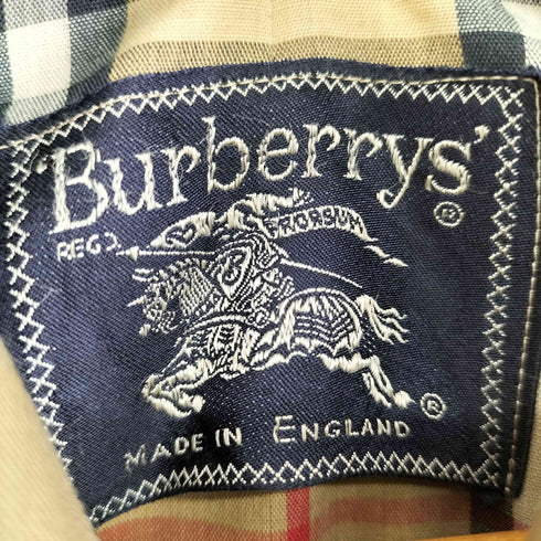 バーバリーズ BURBERRYS 70S-80S ノバチェックエポレット付きトレンチコート メンズ