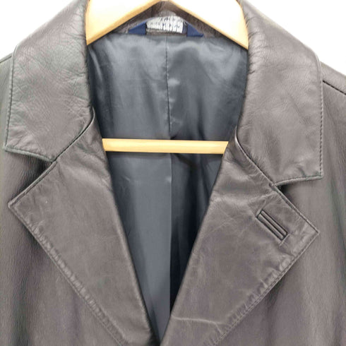 ギャップ Gap 90s オールドタグ 紺タグ 3B レザーテーラードジャケット メンズ import:M