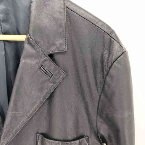 ギャップ Gap 90s オールドタグ 紺タグ 3B レザーテーラードジャケット メンズ import:M