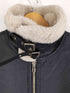 ザラ ZARA フェイクレザー コーティング ムートンジャケット レディース import:M