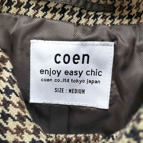 コーエン coen ルーズシルエットステンカラーロングコート メンズ JPN:M