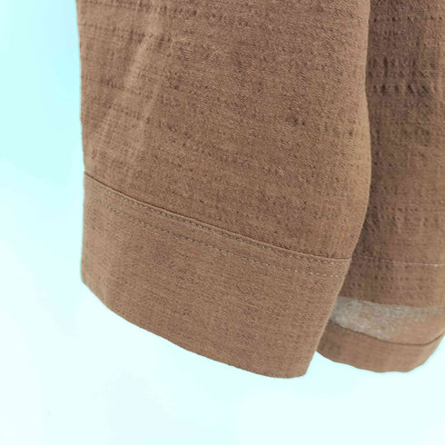 ナノユニバース NANO universe L/S ボックスシルエット開襟シャツ メンズ JPN:L